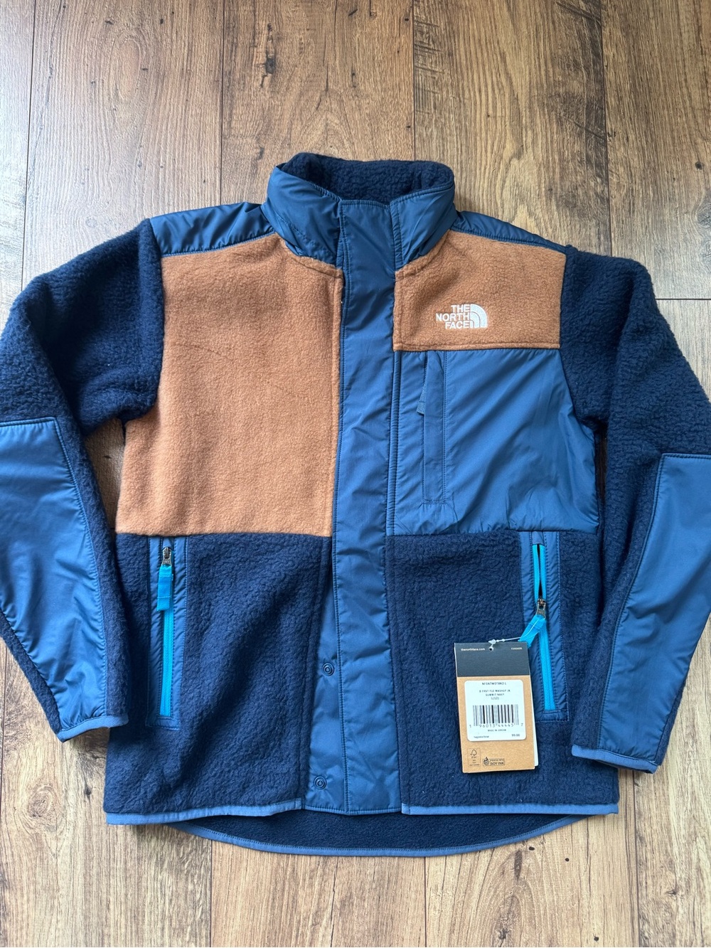 The North Face KIDS Navy & Brown Fleece Jacket